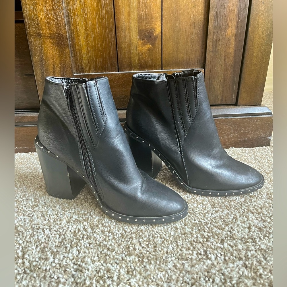 Studded Heel Booties